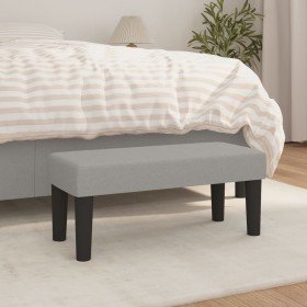 Banco de tela gris claro 70x30x30 cm en Bancos | Comprar online en Foru.es