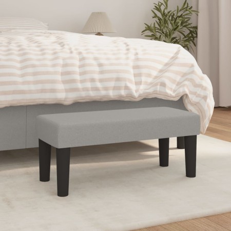 Banco de tela gris claro 70x30x30 cm en Bancos | Comprar online en Foru.es