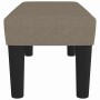 Banco de tela gris taupe 70x30x30 cm en Bancos | Comprar online en Foru.es