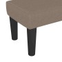 Banco de tela gris taupe 70x30x30 cm en Bancos | Comprar online en Foru.es