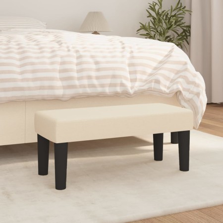 Banco de tela color crema 70x30x30 cm en Bancos | Comprar online en Foru.es
