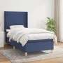 Box spring bed with blue fabric mattress 90x200 cm by vidaXL, Beds and slatted bases - Ref: Foro24-3131807, Price: 350,73 €, ...
