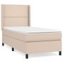 Cama box spring con colchón cuero sintético capuchino 100x200cm de vidaXL, Camas y somieres - Ref: Foro24-3132428, Precio: 34...