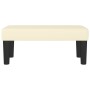 Banco de cuero sintético color crema 70x30x30 cm en Bancos | Comprar online en Foru.es