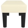 Banco de cuero sintético color crema 70x30x30 cm en Bancos | Comprar online en Foru.es