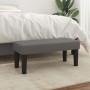 Banco de cuero sintético gris 70x30x30 cm en Bancos | Comprar online en Foru.es