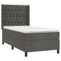 Cama box spring con colchón terciopelo gris oscuro 80x200 cm de vidaXL, Camas y somieres - Ref: Foro24-3132826, Precio: 353,4...