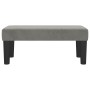Banco de terciopelo gris claro 70x30x30 cm en Bancos | Comprar online en Foru.es