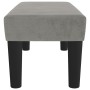 Banco de terciopelo gris claro 70x30x30 cm en Bancos | Comprar online en Foru.es