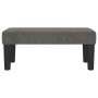 Banco de terciopelo gris oscuro 70x30x30 cm en Bancos | Comprar online en Foru.es