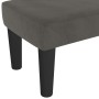 Banco de terciopelo gris oscuro 70x30x30 cm en Bancos | Comprar online en Foru.es