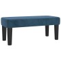Banco de terciopelo azul oscuro 70x30x30 cm en Bancos | Comprar online en Foru.es