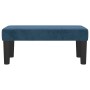 Banco de terciopelo azul oscuro 70x30x30 cm en Bancos | Comprar online en Foru.es