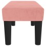 Banco de terciopelo rosa 70x30x30 cm en Bancos | Comprar online en Foru.es