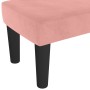 Banco de terciopelo rosa 70x30x30 cm en Bancos | Comprar online en Foru.es