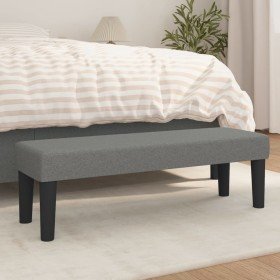 Banco de tela gris oscuro 100x30x30 cm en Bancos | Comprar online en Foru.es