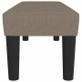 Banco de tela gris taupe 100x30x30 cm en Bancos | Comprar online en Foru.es