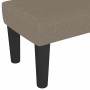 Banco de tela gris taupe 100x30x30 cm en Bancos | Comprar online en Foru.es