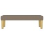 Banco de tela gris taupe 100x30x30 cm en Bancos | Comprar online en Foru.es
