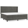 Cama box spring con colchón terciopelo gris oscuro 200x200 cm de vidaXL, Camas y somieres - Ref: Foro24-3132940, Precio: 619,...