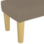 Banco de tela gris taupe 100x30x30 cm en Bancos | Comprar online en Foru.es