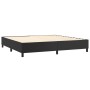 Cama box spring con colchón cuero sintético negro 200x200 cm de vidaXL, Camas y somieres - Ref: Foro24-3132399, Precio: 682,0...