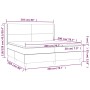 Cama box spring con colchón cuero sintético negro 200x200 cm de vidaXL, Camas y somieres - Ref: Foro24-3132399, Precio: 682,0...
