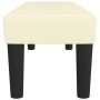 Banco de cuero sintético color crema 100x30x30 cm en Bancos | Comprar online en Foru.es