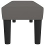 Banco de cuero sintético gris 100x30x30 cm en Bancos | Comprar online en Foru.es