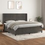 Cama box spring con colchón terciopelo gris oscuro 200x200 cm de vidaXL, Camas y somieres - Ref: Foro24-3132820, Precio: 634,...