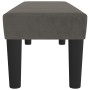 Banco de terciopelo gris oscuro 100x30x30 cm en Bancos | Comprar online en Foru.es