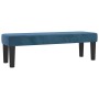 Banco de terciopelo azul oscuro 100x30x30 cm en Bancos | Comprar online en Foru.es