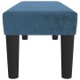 Banco de terciopelo azul oscuro 100x30x30 cm en Bancos | Comprar online en Foru.es