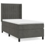 Cama box spring con colchón terciopelo gris oscuro 90x190 cm de vidaXL, Camas y somieres - Ref: Foro24-3132772, Precio: 337,4...