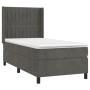 Cama box spring con colchón terciopelo gris oscuro 90x190 cm de vidaXL, Camas y somieres - Ref: Foro24-3132772, Precio: 337,4...