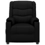 Sillón reclinable de cuero sintético negro en Sillones | Comprar online en Foru.es