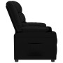 Sillón reclinable de cuero sintético negro en Sillones | Comprar online en Foru.es
