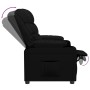 Sillón reclinable de cuero sintético negro en Sillones | Comprar online en Foru.es