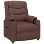 Sillón reclinable de cuero sintético marrón en Sillones | Comprar online en Foru.es