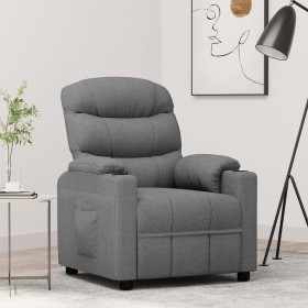Sillón reclinable de tela gris claro en Sillones | Comprar online en Foru.es