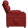 Sillón reclinable de tela rojo tinto en Sillones | Comprar online en Foru.es