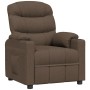 Sillón reclinable de tela marrón en Sillones | Comprar online en Foru.es