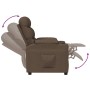 Sillón reclinable de tela marrón en Sillones | Comprar online en Foru.es