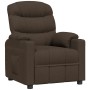 Sillón reclinable de tela marrón oscuro en Sillones | Comprar online en Foru.es