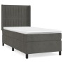 Cama box spring con colchón terciopelo gris oscuro 90x200 cm de vidaXL, Camas y somieres - Ref: Foro24-3132778, Precio: 340,3...