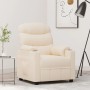 Sillón reclinable de tela crema en Sillones | Comprar online en Foru.es
