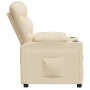 Sillón reclinable de tela crema en Sillones | Comprar online en Foru.es
