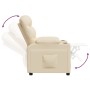 Sillón reclinable de tela crema en Sillones | Comprar online en Foru.es