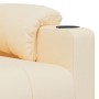 Sillón reclinable de tela crema en Sillones | Comprar online en Foru.es