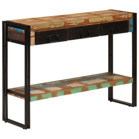 Mesa consola madera maciza reciclada 110x30x76 cm en Mesas auxiliares | Comprar online en Foru.es